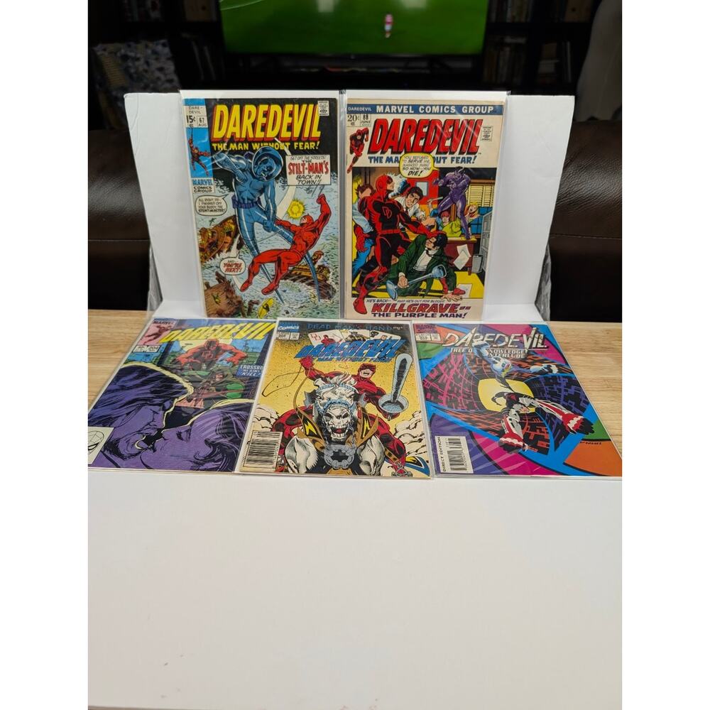Daredevil Vol 1 Comic Lot of 5 Issues Range #67-328 Marvel Bronze Age 1970s-90s